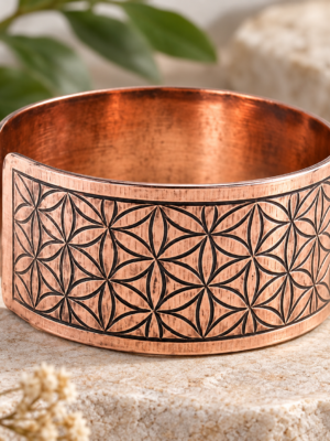 BRACCIALE TIBETANO IN RAME · FLOWER OF LIFE