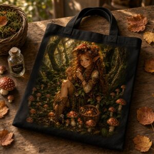 Shopping bag in cotone colorata - Tilda elfa_dei_funghi__