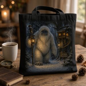 Shopping bag in cotone colorata - Groog vive nei boschi più freddi intorno alla Casa sull'Albero